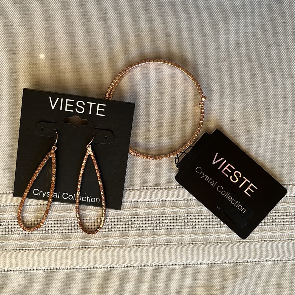 Bracelet & Earrings from Vieste Crystal Collection